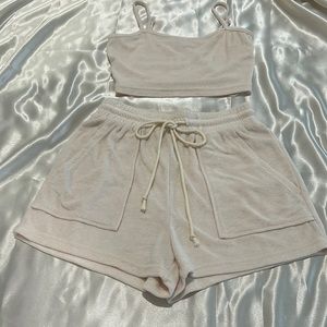 2 piece Terry Towel set💫 Size: Small